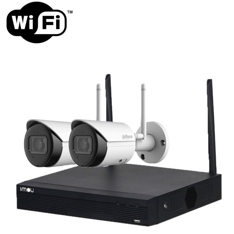 Location vidéosurveillance 4 caméras sans fil WIFI pour magasin,  enregistreur, Internet