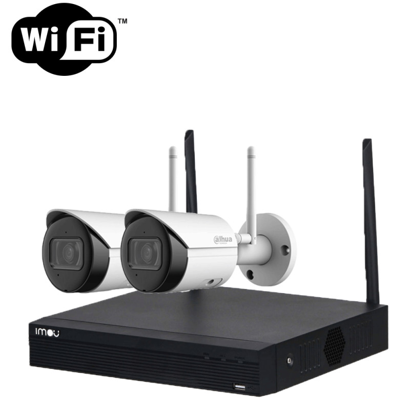 Kit Caméra de Surveillance WiFi Extérieur avec Ecran