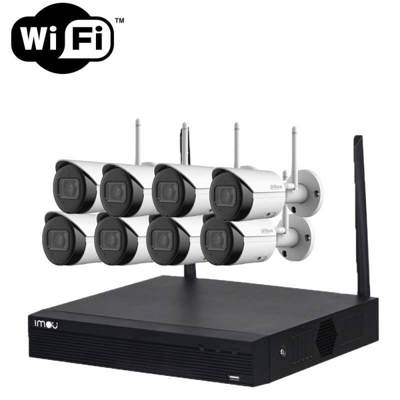 Kit de caméra de surveillance Wifi avec 6 caméra extérieure